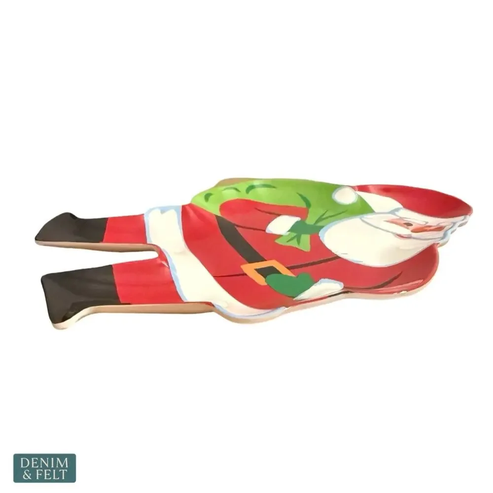 NEW‎ Wondershop Santa Figural Appetizer Plate Christmas Serving Tray Holiday